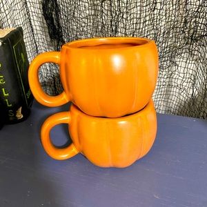 Target Threshold 11oz Stoneware Pumpkin Mug  Set Fall 2021 🍁🎃 Brand New!